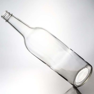 Oppervlakkelijke behandeling Decale glazen fles 1000 ml Ronde vorm Perfect voor Gin Rum Champagne Liquor