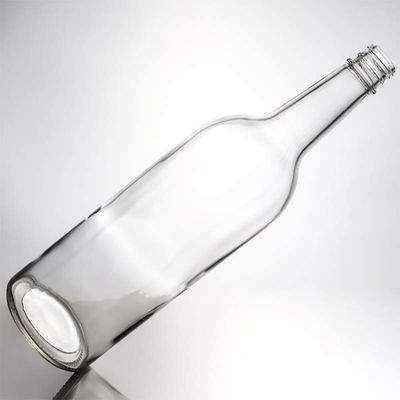 Oppervlakkelijke behandeling Decale glazen fles 1000 ml Ronde vorm Perfect voor Gin Rum Champagne Liquor