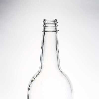 Oppervlakkelijke behandeling Decale glazen fles 1000 ml Ronde vorm Perfect voor Gin Rum Champagne Liquor
