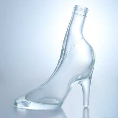 Uniek ontwerp Flint Glass 500ml 750ml Vodka Gin Whisky Brandy Leeg flesje met kurk