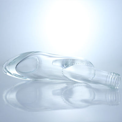 Uniek ontwerp Flint Glass 500ml 750ml Vodka Gin Whisky Brandy Leeg flesje met kurk