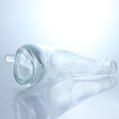 Uniek ontwerp Flint Glass 500ml 750ml Vodka Gin Whisky Brandy Leeg flesje met kurk