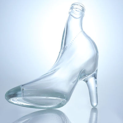 Uniek ontwerp Flint Glass 500ml 750ml Vodka Gin Whisky Brandy Leeg flesje met kurk