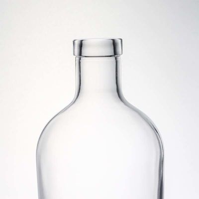 Schroefdeksel 750 ml 1000 ml heldere flint gin rum champagne drank glazen fles met houten kurk