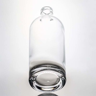 Schroefdeksel 750 ml 1000 ml heldere flint gin rum champagne drank glazen fles met houten kurk