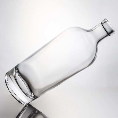 Schroefdeksel 750 ml 1000 ml heldere flint gin rum champagne drank glazen fles met houten kurk