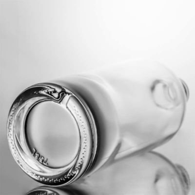 Schroefdeksel 750 ml 1000 ml heldere flint gin rum champagne drank glazen fles met houten kurk