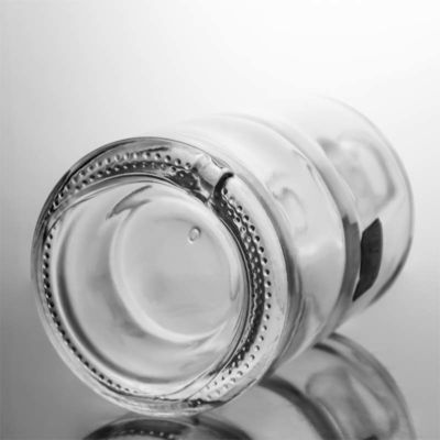 Duidelijke of op maat gemaakte ronde 750 ml 1000 ml glazen fles met houten kurk voor whisky