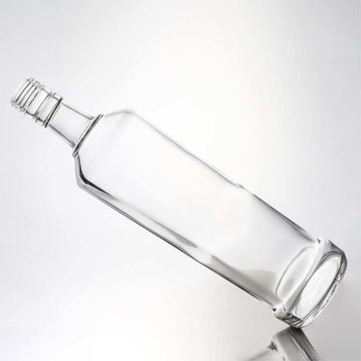 Decal Custom Round 730ml 1000ml lege high flint gin rum vodka whisky brandy drank glazen fles met kurk afdichting type