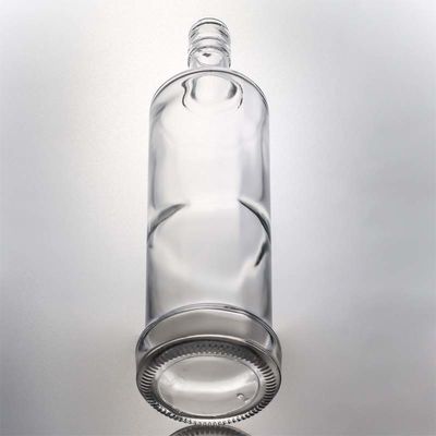 Decal Custom Round 730ml 1000ml lege high flint gin rum vodka whisky brandy drank glazen fles met kurk afdichting type