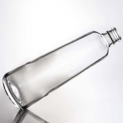 Op maat gemaakte Super Flint Ronde Doorzichtige Glasfles voor Gin Rum Vodka Whisky 580ml 1000ml