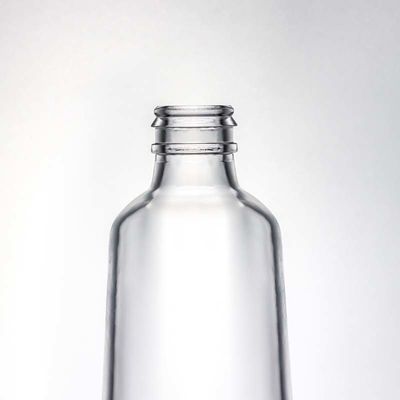 Op maat gemaakte Super Flint Ronde Doorzichtige Glasfles voor Gin Rum Vodka Whisky 580ml 1000ml