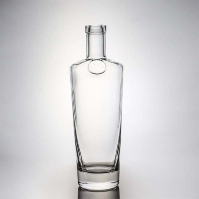 Tequila Industriële drank Duidelijke flintglasfles met houten kurk 700 ml 500 ml 1000 ml