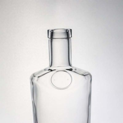 Tequila Industriële drank Duidelijke flintglasfles met houten kurk 700 ml 500 ml 1000 ml