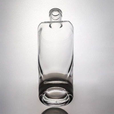 Tequila Industriële drank Duidelijke flintglasfles met houten kurk 700 ml 500 ml 1000 ml
