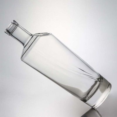 Tequila Industriële drank Duidelijke flintglasfles met houten kurk 700 ml 500 ml 1000 ml