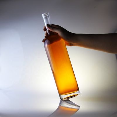 Glasfles Ronde 75cl Fles voor kurkkap Type 1000ml 1750ml Kraagmateriaal