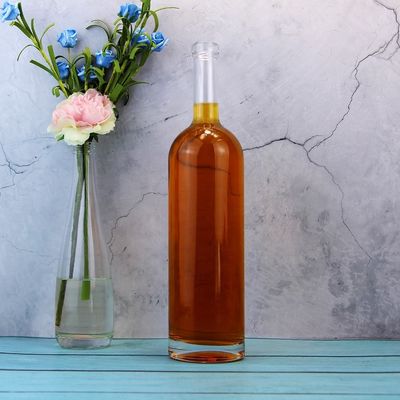 Glasfles Ronde 75cl Fles voor kurkkap Type 1000ml 1750ml Kraagmateriaal