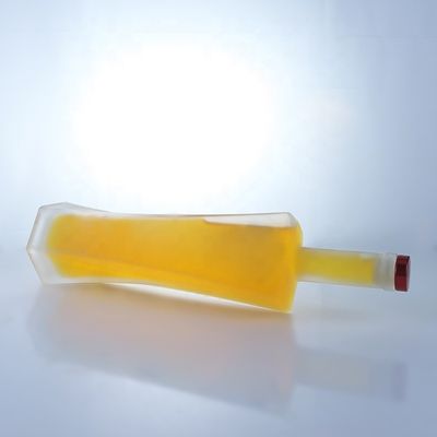 750 ml heldere vodka whisky glazen flessen met kurk voor dranken opslag kraag materiaal