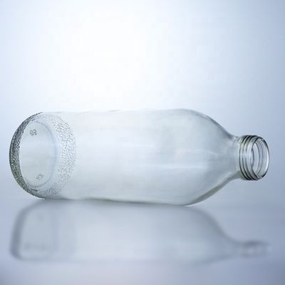 Duidelijke glazen flessen van 1020 ml met schroefkap en unieke vorm