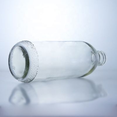Duidelijke glazen flessen van 1020 ml met schroefkap en unieke vorm