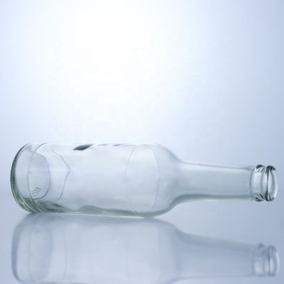 Flint Glass 276ml Brandy Vodka Tequila Glasfles Met Kork Voor Lichaam Materiaal Glas