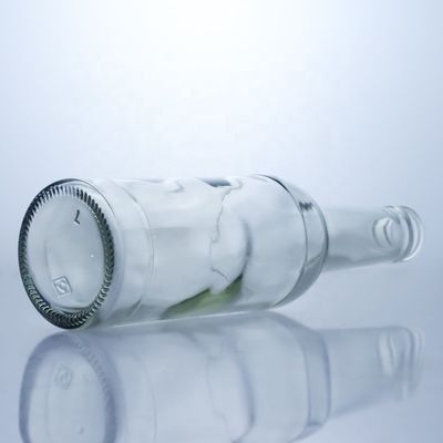 Flint Glass 276ml Brandy Vodka Tequila Glasfles Met Kork Voor Lichaam Materiaal Glas