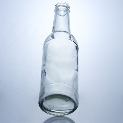 Flint Glass 276ml Brandy Vodka Tequila Glasfles Met Kork Voor Lichaam Materiaal Glas