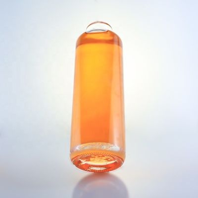750 ml unieke ronde flintglasfles met aangepast logo en kurk