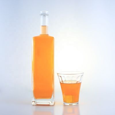Glasfles met dikke bodem van 750 ml voor drank, drank, wijn, whisky, wodka, gin