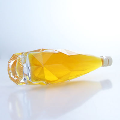 Duidelijke of op maat gemaakte unieke 750 ml Whisky Vodka Spirit glasfles voor drank