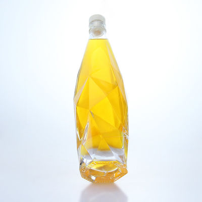 Duidelijke of op maat gemaakte unieke 750 ml Whisky Vodka Spirit glasfles voor drank