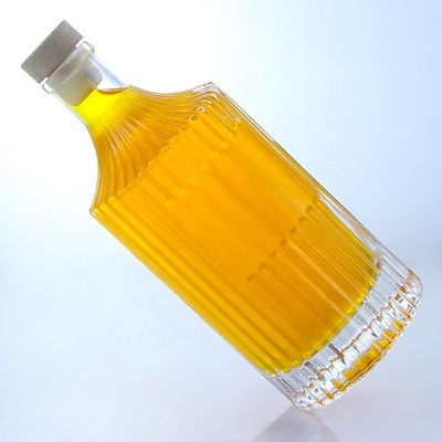 500 ml 750 ml 1000 ml transparante lege glazen fles voor wodka gin rum whisky brandy