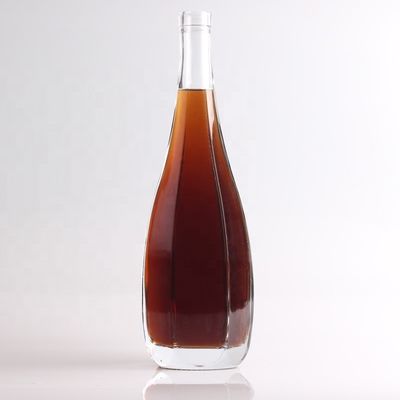 Doorzichtige 750 ml flint glas lege drank rum gin dranken wodka tequila flessen met kurk