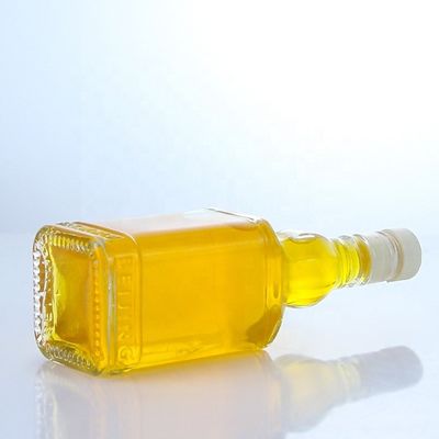 350 ml 500 ml Schroefkap Flint Glas Doorzichtige Fles voor Whisky Vodka Champagne Tequila Gin Rum