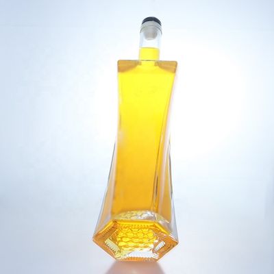 500 ml 750 ml 1000 ml doorzichtige glazen fles met schroefdop Industrial Beverage Base Material Glass