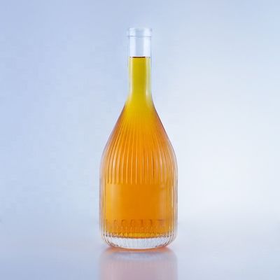 Doorzichtige lege glazen fles voor wodka gin rum whisky brandy in 500 ml 750 ml 1000 ml