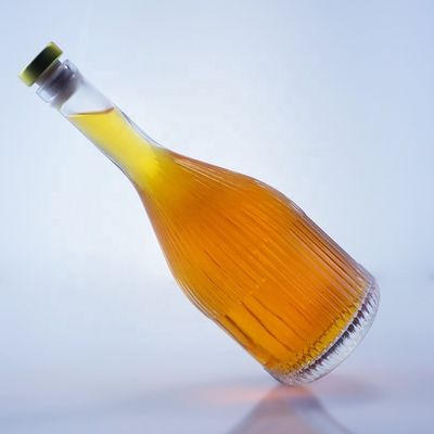 Doorzichtige lege glazen fles voor wodka gin rum whisky brandy in 500 ml 750 ml 1000 ml