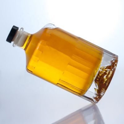 500 ml 700 ml 750 ml Flint Glass Spirit Gin Whisky Vodka Brandy Fles met kurk