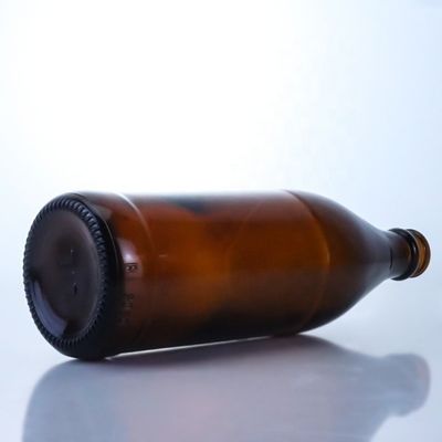 Schroefkap Bier lege glazen flessen met kroonkappen 700 ml 750 ml creatieve kleine amber fles
