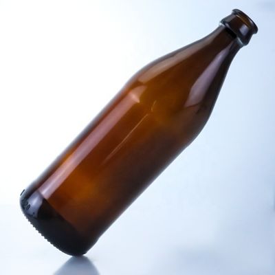 Schroefkap Bier lege glazen flessen met kroonkappen 700 ml 750 ml creatieve kleine amber fles