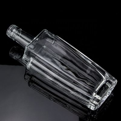 500 ml 700 ml 750 ml flintglasfles voor champagne gin rum doorzichtig en geïmprimeerd