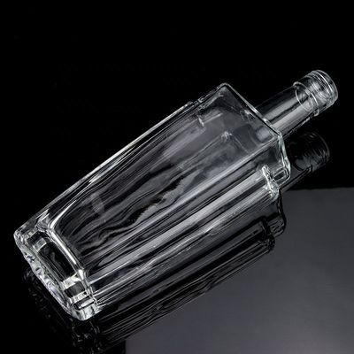 500 ml 700 ml 750 ml flintglasfles voor champagne gin rum doorzichtig en geïmprimeerd
