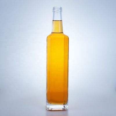 500 ml 750 ml vierkante whiskey vodka flessen voor schroeftop tequila glazen drank flessen
