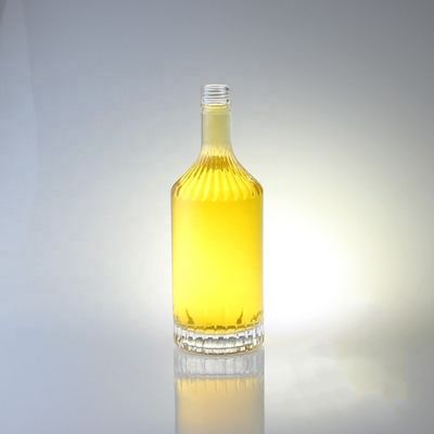Glasfles met schroefdeksel voor whisky vodka champagne tequila gin rum 750 ml 1000 ml doorzichtig