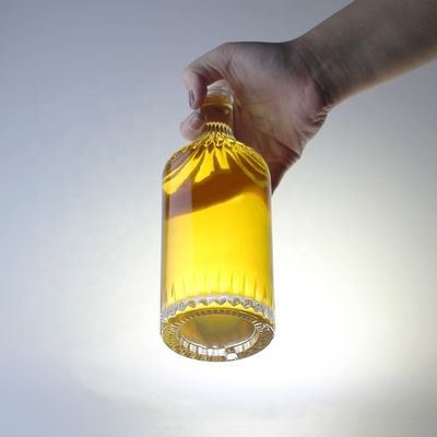 Glasfles met schroefdeksel voor whisky vodka champagne tequila gin rum 750 ml 1000 ml doorzichtig