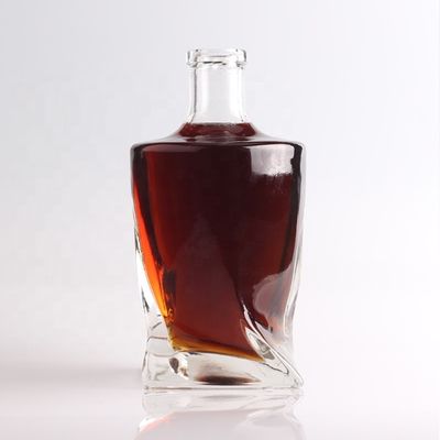 Whisky verzegelingsvorm Cork 750 ml/1000 ml doorzichtige glazen fles voor champagne