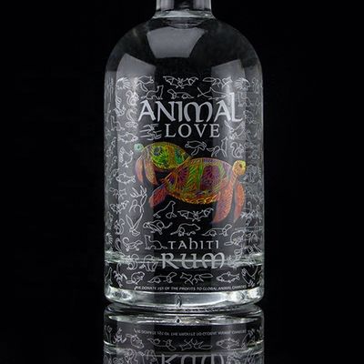 Flint Glass 2022 Design Duidelijke glazen fles voor gin whisky rum tequila brandy