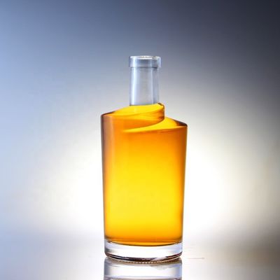 Dikbodem op maat gemaakt glasbasismateriaal drankflessen voor wodka gin rum champagne