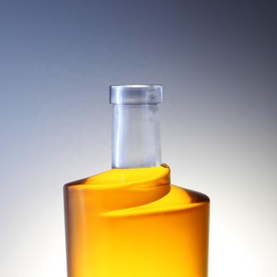 Dikbodem op maat gemaakt glasbasismateriaal drankflessen voor wodka gin rum champagne